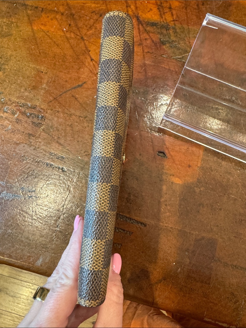 Louis Vuitton Brown Damier Ebene Canvas Long Wallet - Picture 9 of 15